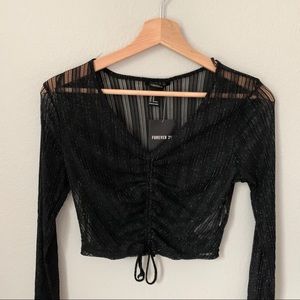 NWT Forever 21 Scrunch Up Long Sleeve